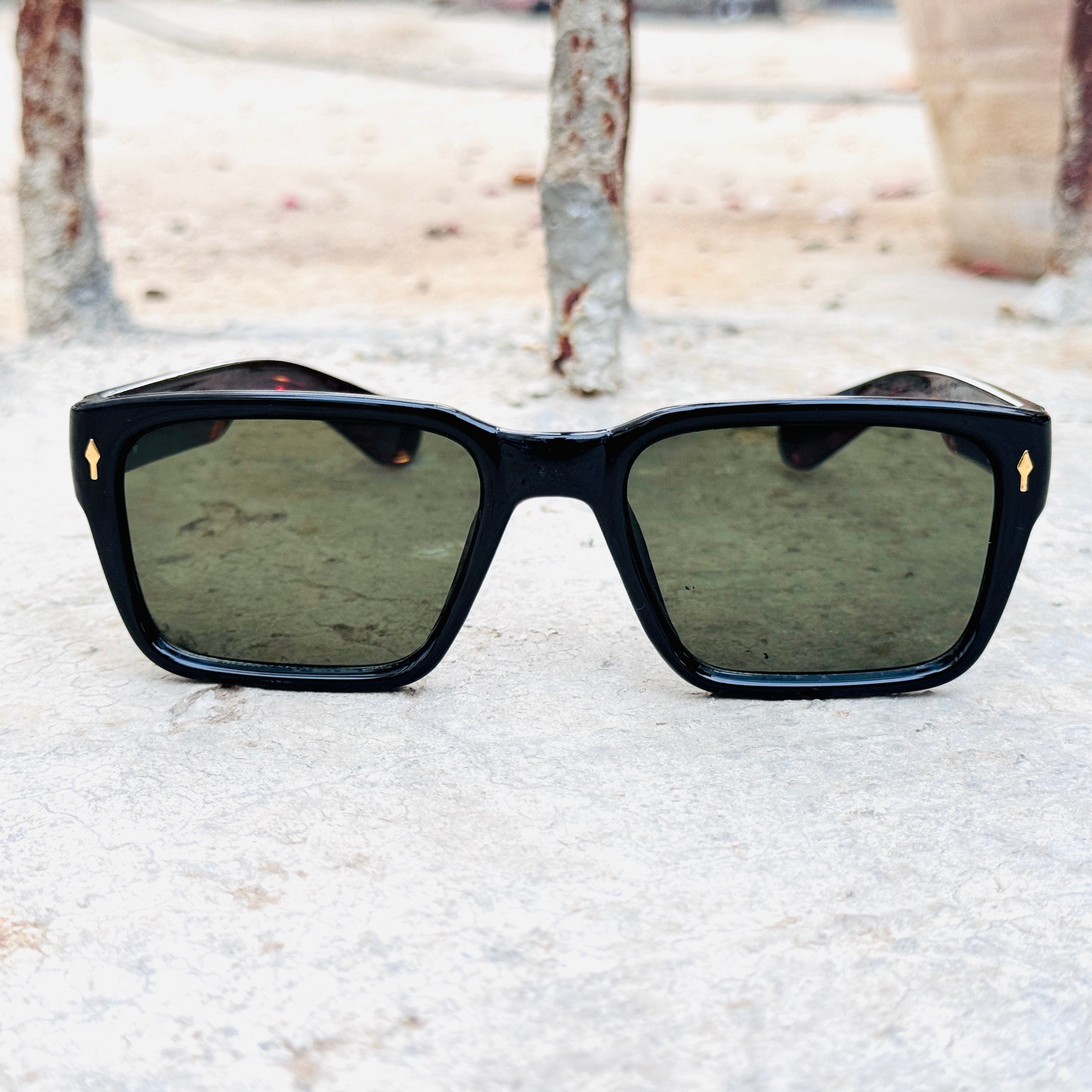 Moscot – 6507 – 53 - Black Green – Acetate  – Sunglasses - Unisex