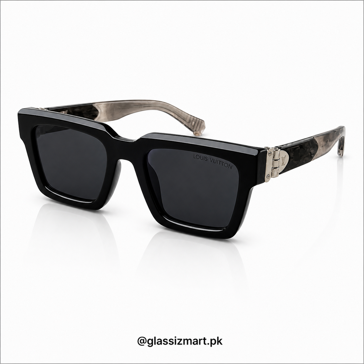 Louis Vuitton – 3490 – 52 – Black – Acetate – Sunglasses – Unisex