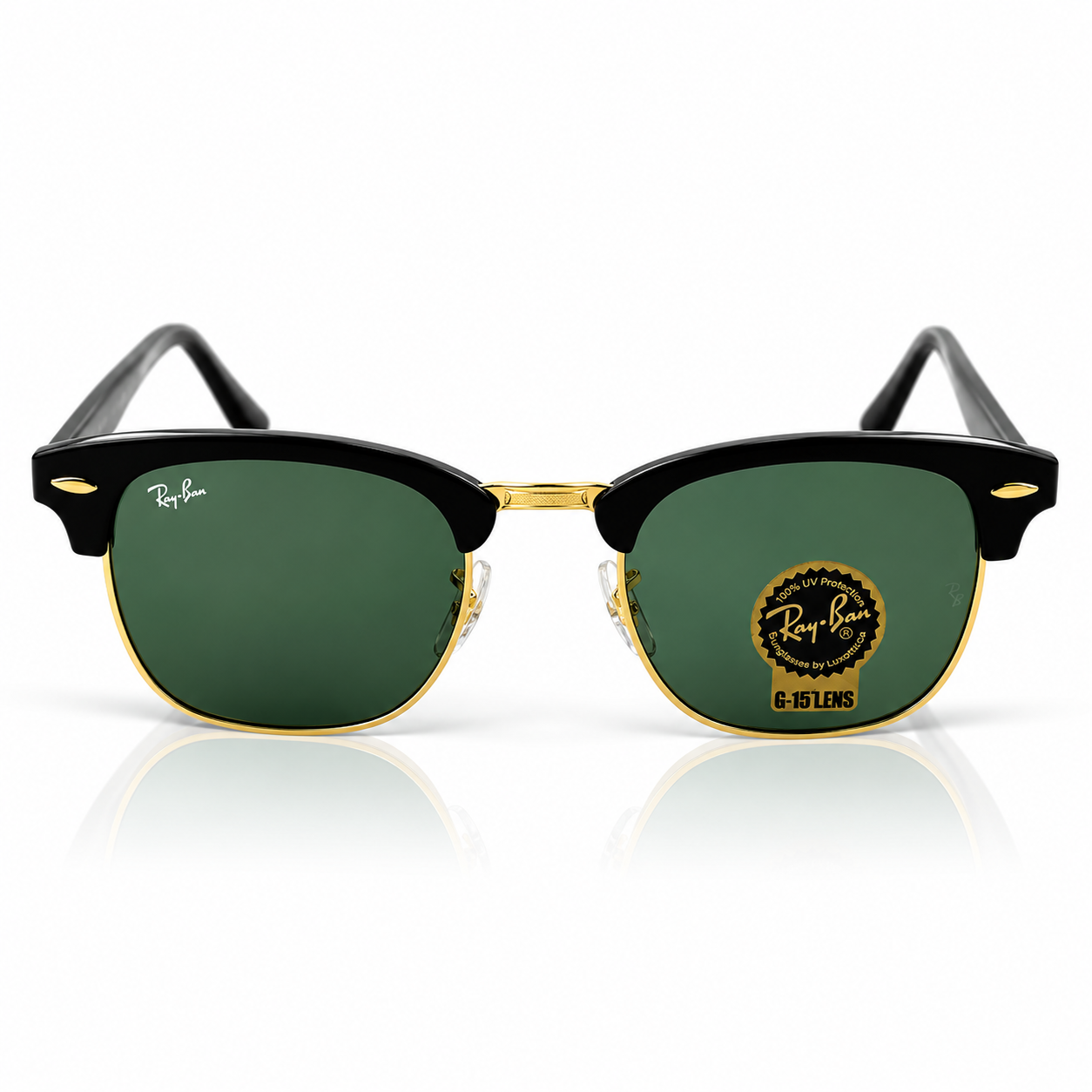 Ray Ban – 3016 – Clubmaster – Golden Black – Sunglasses - Premium