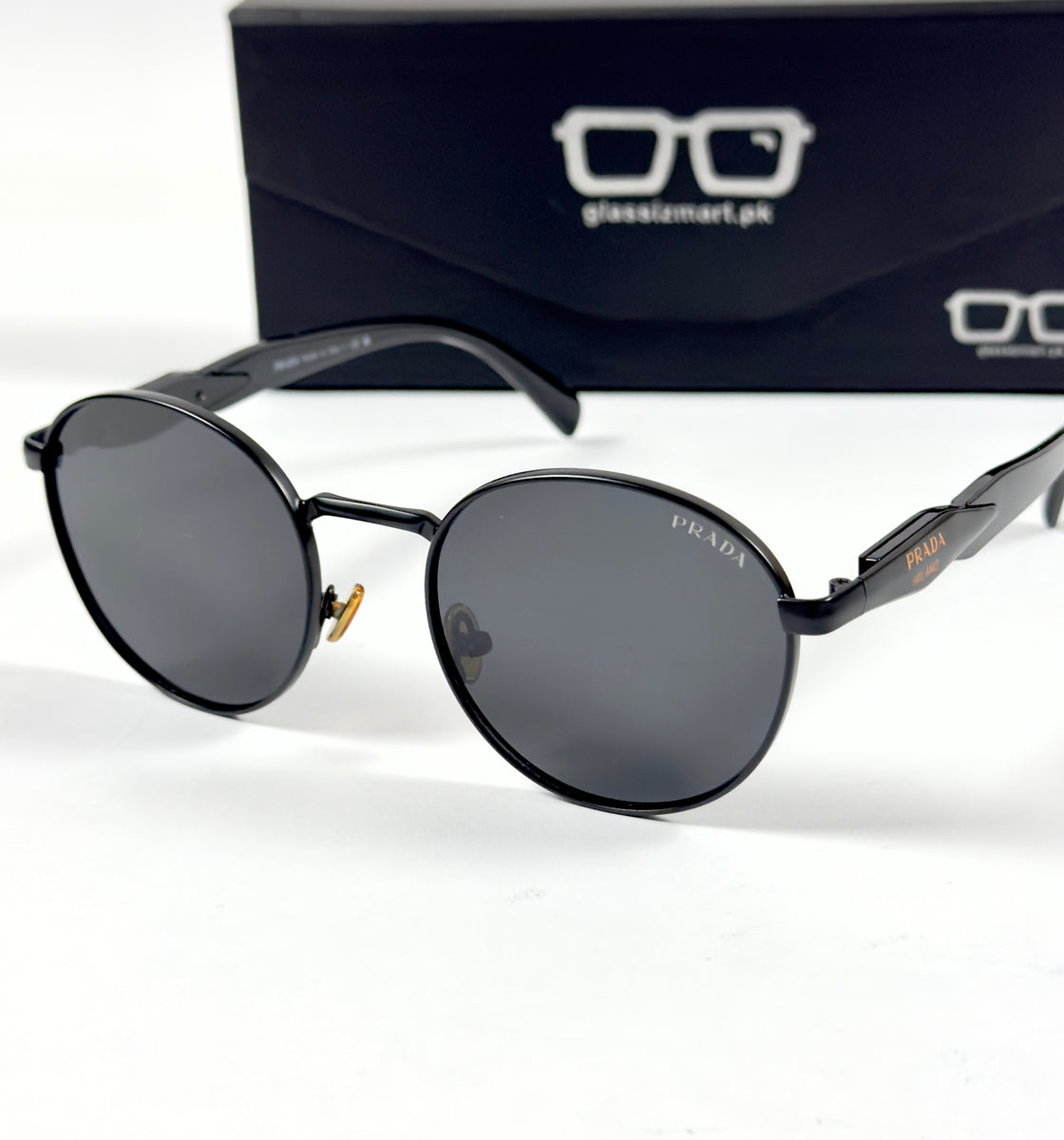 Prada – 56ZS – 54 – Black – Metal – Sunglasses – Unisex