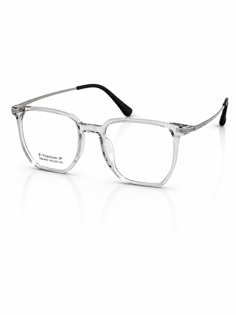 Tr – 55807 - 50 - Silver Grey – Acetate - Metal – Optics - Unisex
