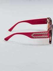 Gucci’s - 6065 – 66 – Pink – Acetate – Sunglasses – Ladies