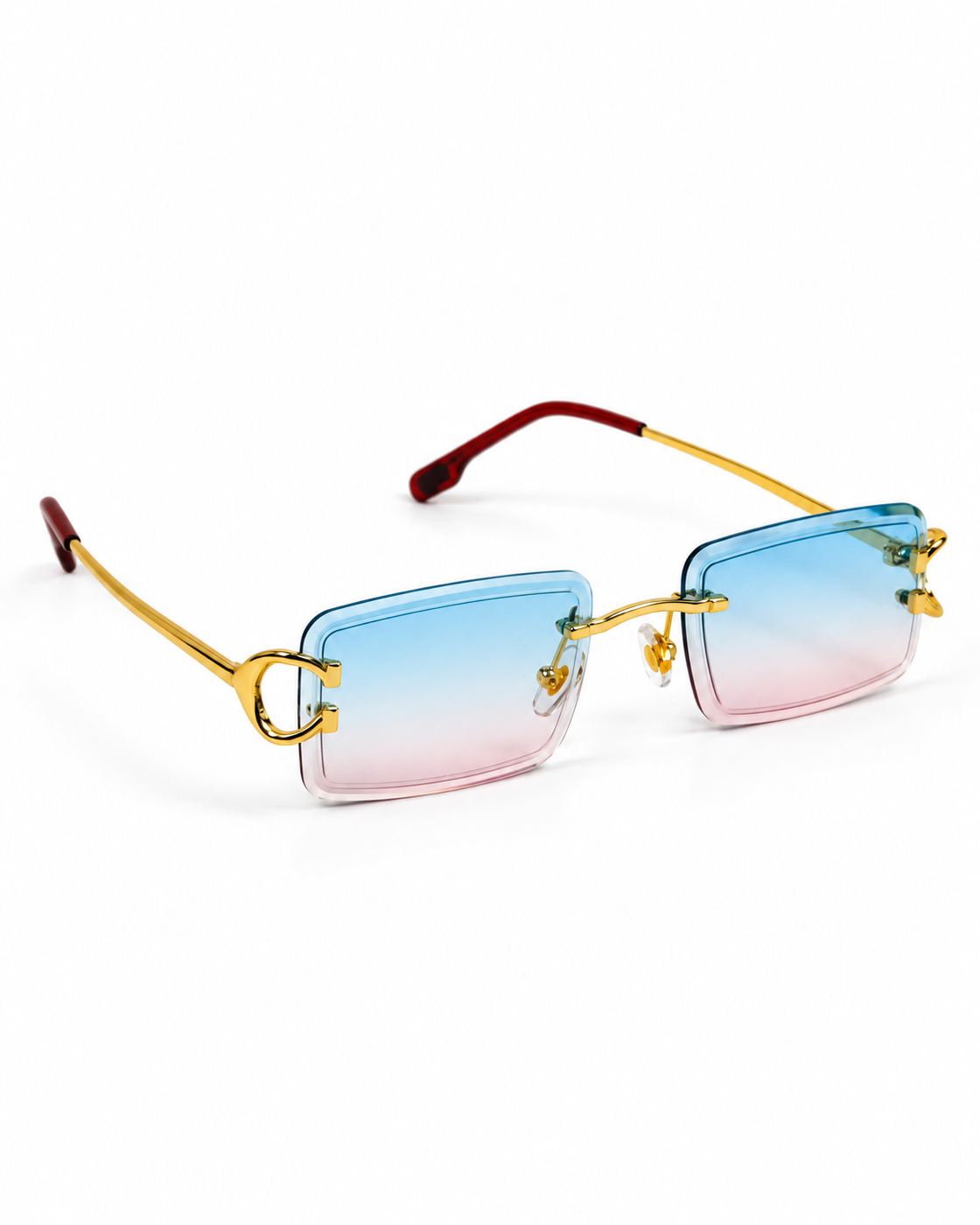 Cartier – CT00920 – 53 – Golden Pink – Metal - Sunglasses – Rimless - Unisex
