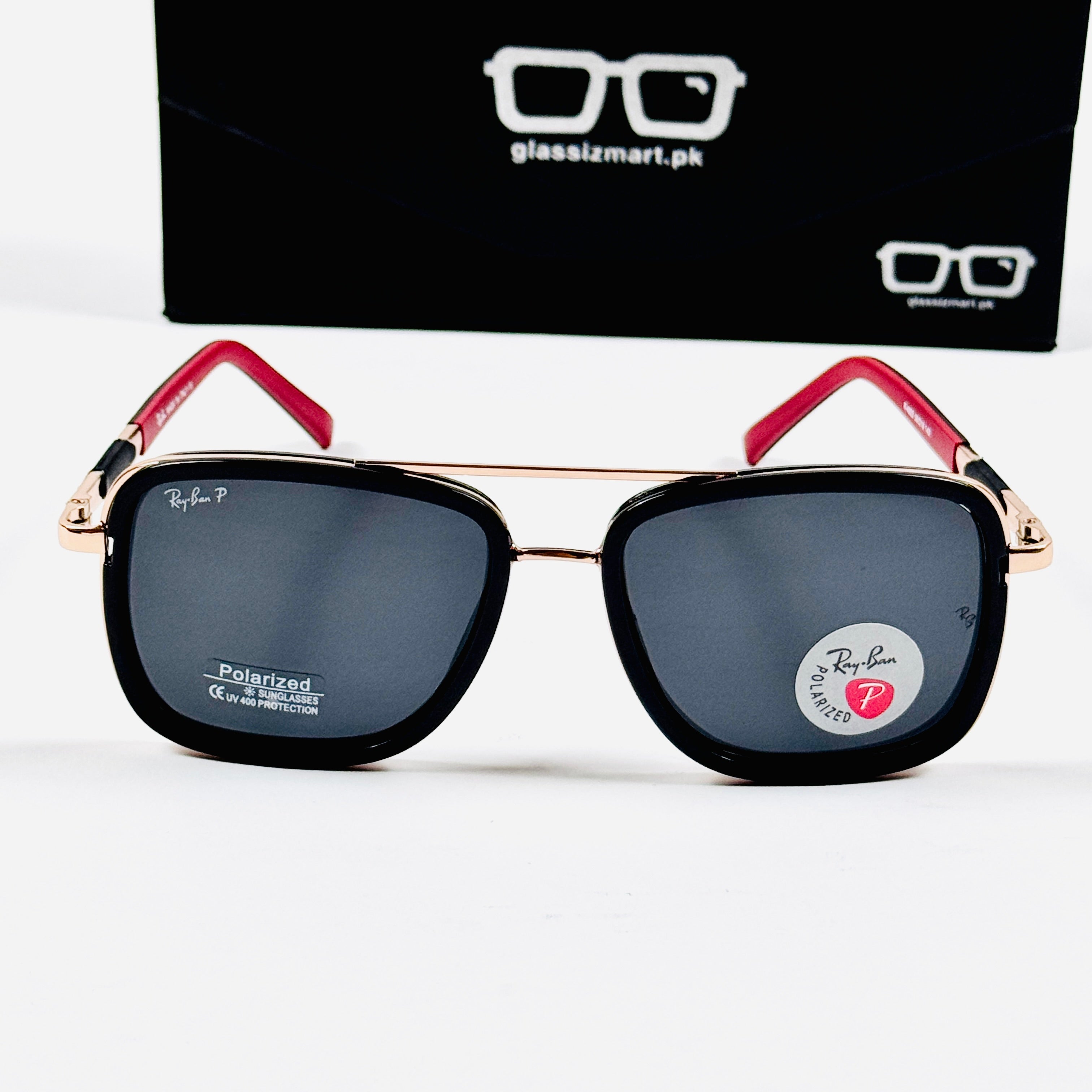 Rayban – 4923 – 56 – Golden Black – Metal - Sunglasses – Unisex