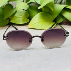 Cartier – 142 – 60 – Brown – Metal - Sunglasses – Rimless - Unisex