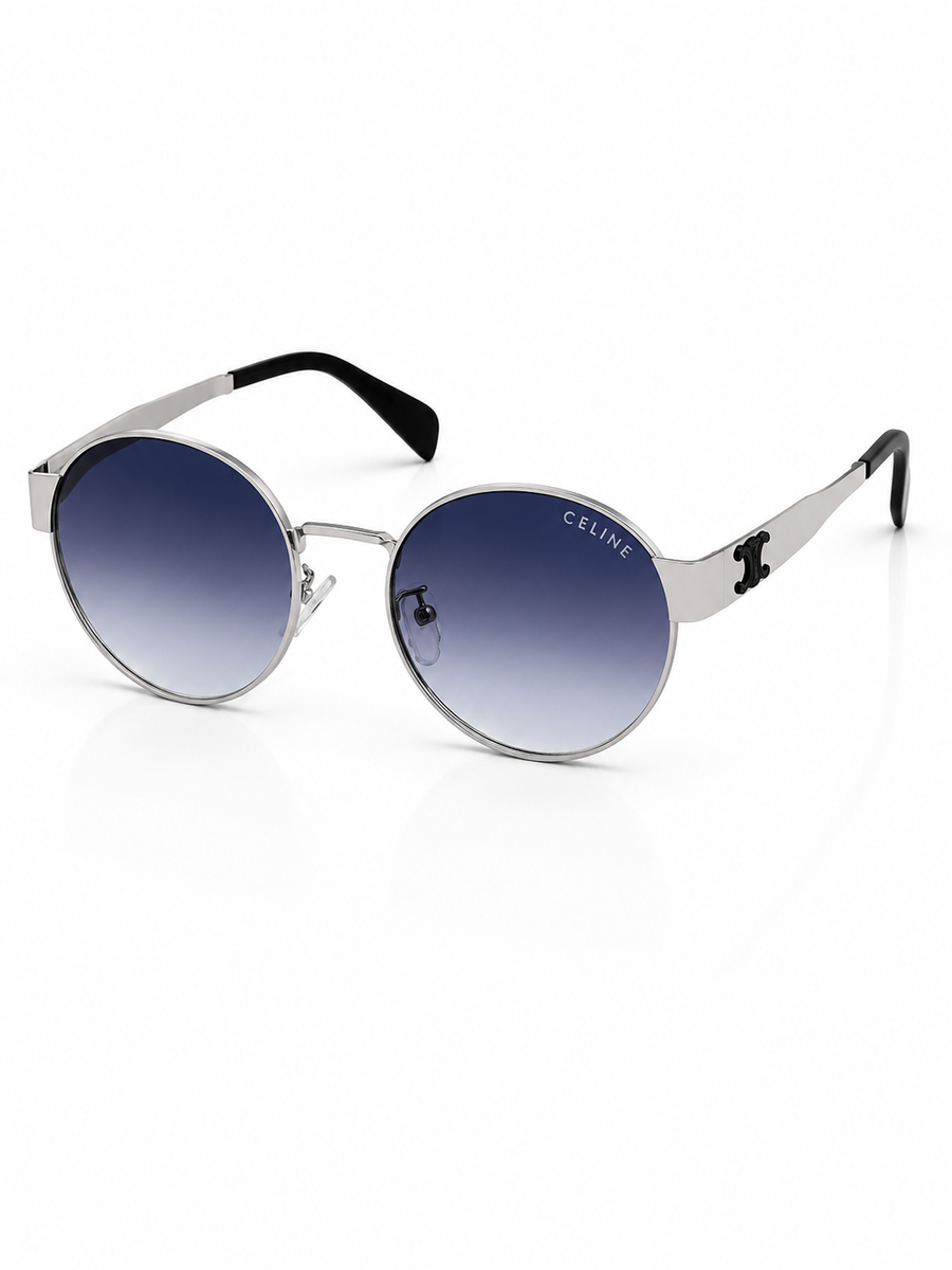 Celine – 2124 - 58 – Silver Black Gradient – Metal – Sunglasses - Unisex
