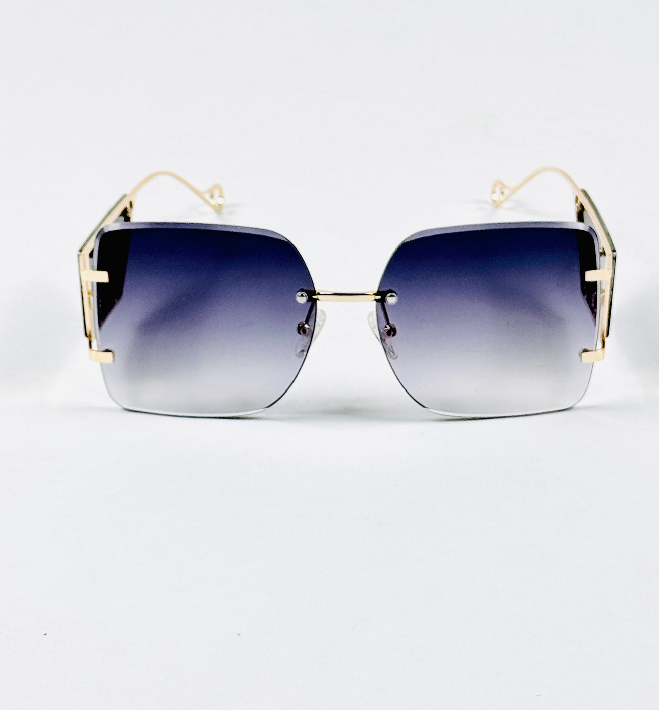 Fendi – 2266 – 60 – Black Gradient – Metal – Sunglasses – Ladies