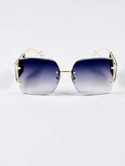 Fendi – 2266 – 60 – Black Gradient – Metal – Sunglasses – Ladies