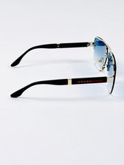 Prada – 23233 – 62 – Silver Blue – Metal – Sunglasses – Unisex