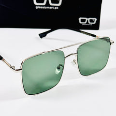 Gucci – 6143 – 56 – Silver Green – Metal – Sunglasses – Unisex