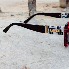 Dior – 5702 - 55 – Red Black – Acetate – Sunglasses - Ladies