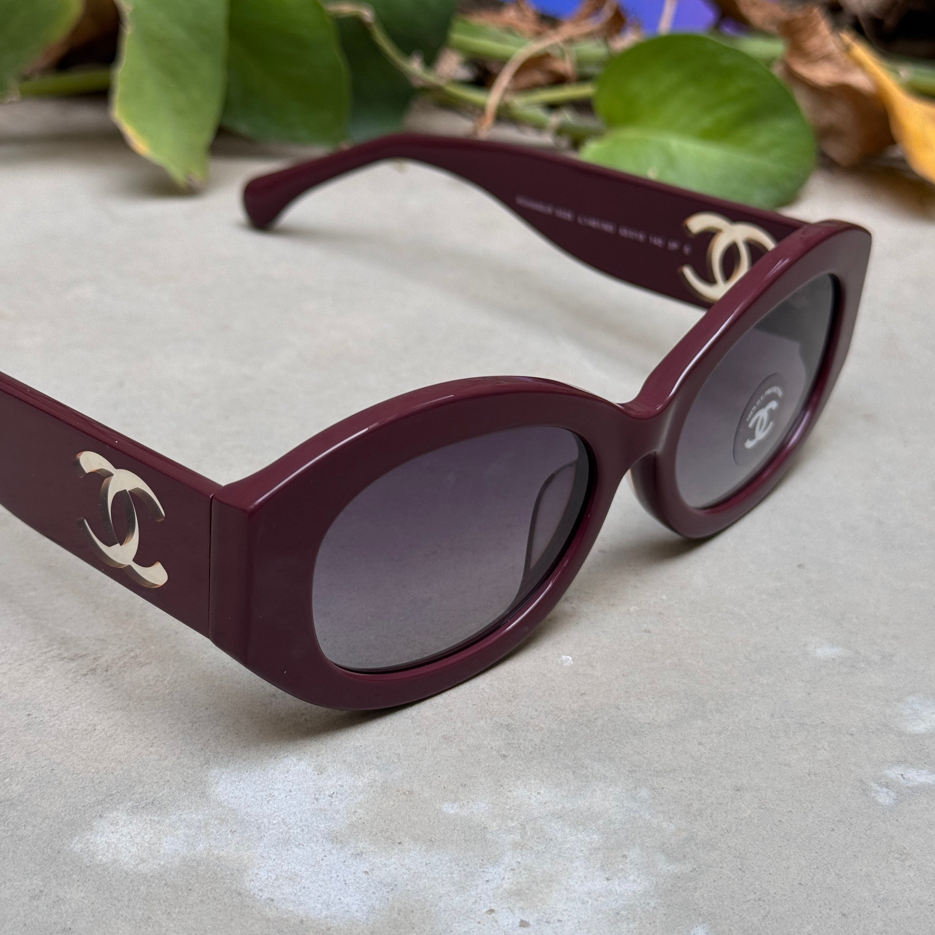 Chanel – 5528 - 53 – Purple – Acetate - Sunglasses – Ladies - Premium