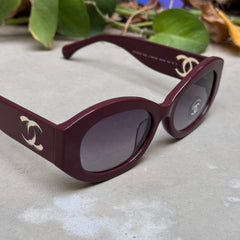 Chanel – 5528 - 53 – Purple – Acetate - Sunglasses – Ladies - Premium
