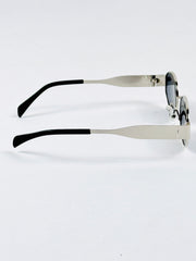 Celine – Triomphe - 55 – Silver Black – Metal – Sunglasses - Unisex