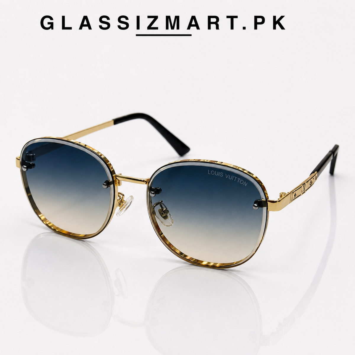 Louis Vuitton – 22282 - 56 – Golden Multi - Metal - Sunglasses – Unisex