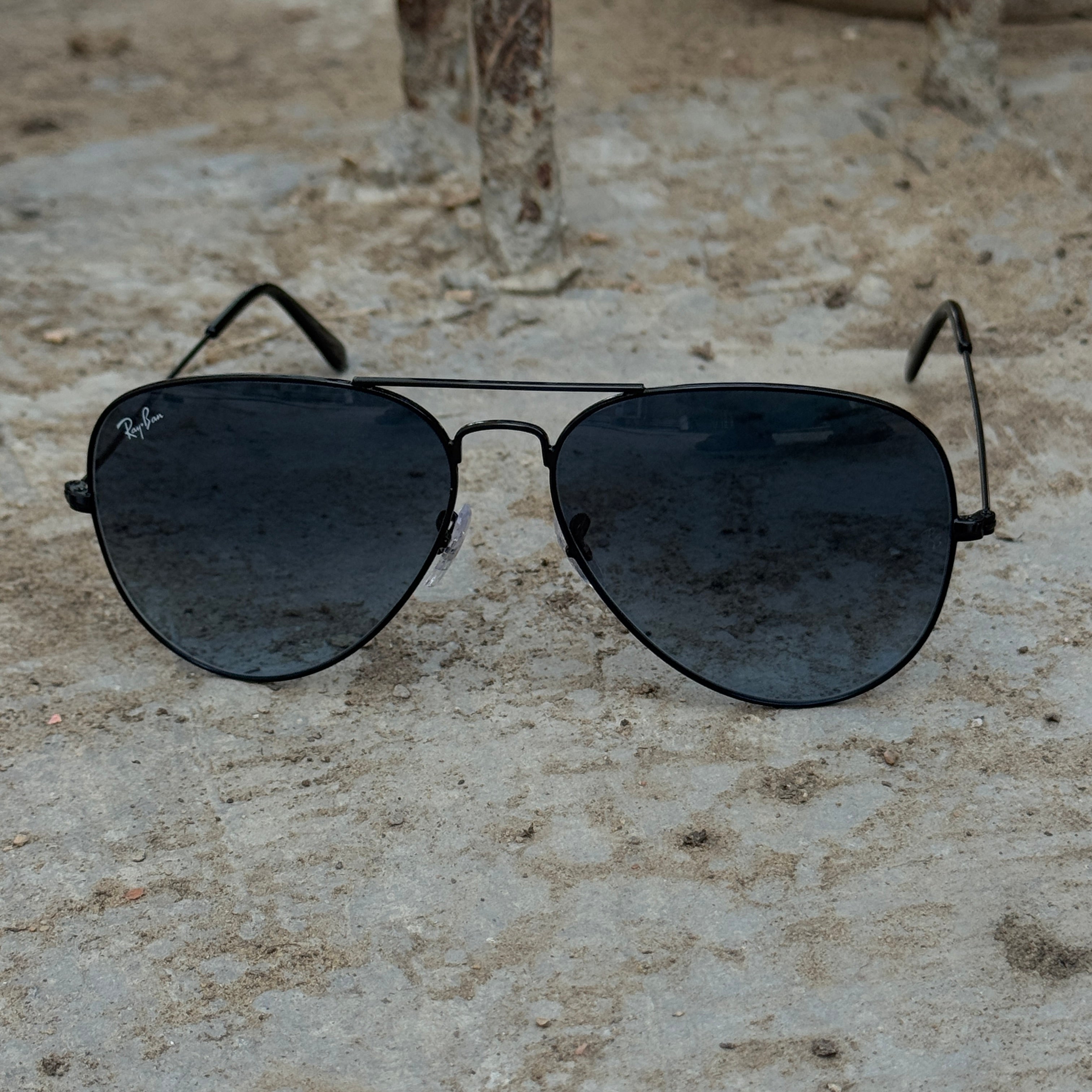 Rayban – 3026 – 62/58 – Black Blue – Metal – Sunglasses – Unisex - Premium