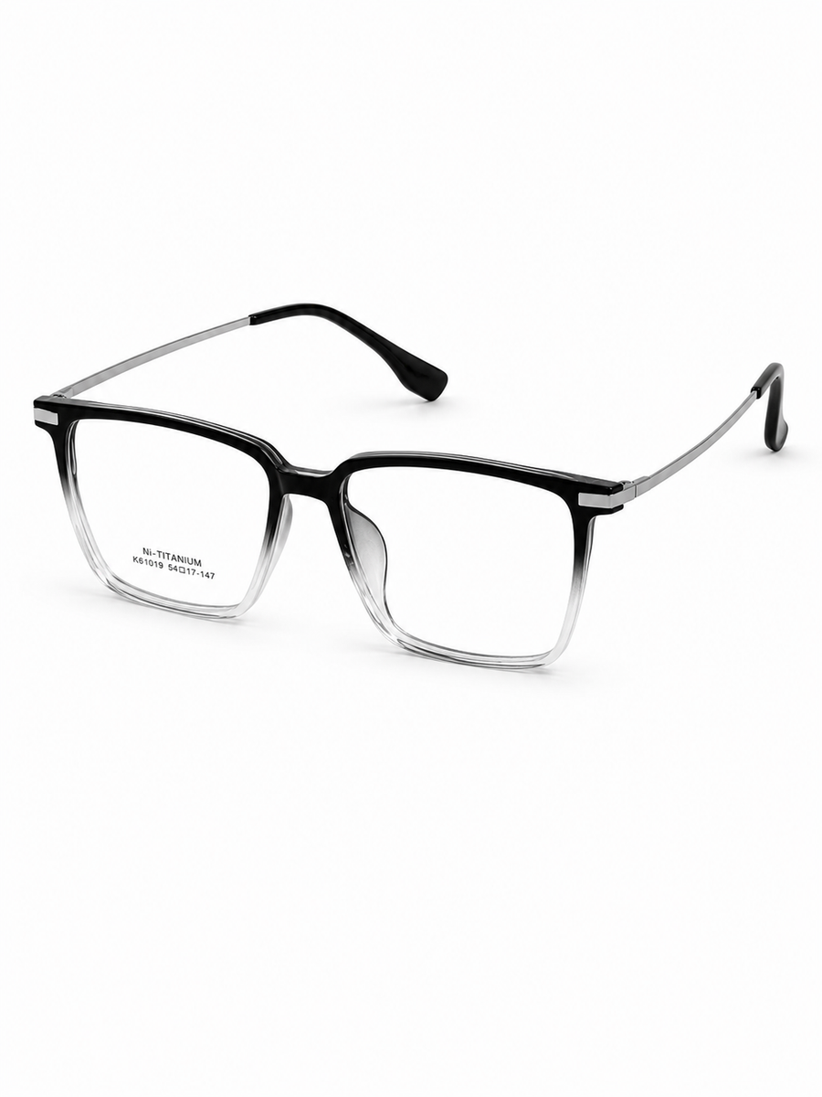 Tr – 61019 - 54 - Silver Black Gradient – Acetate - Metal – Optics - Unisex