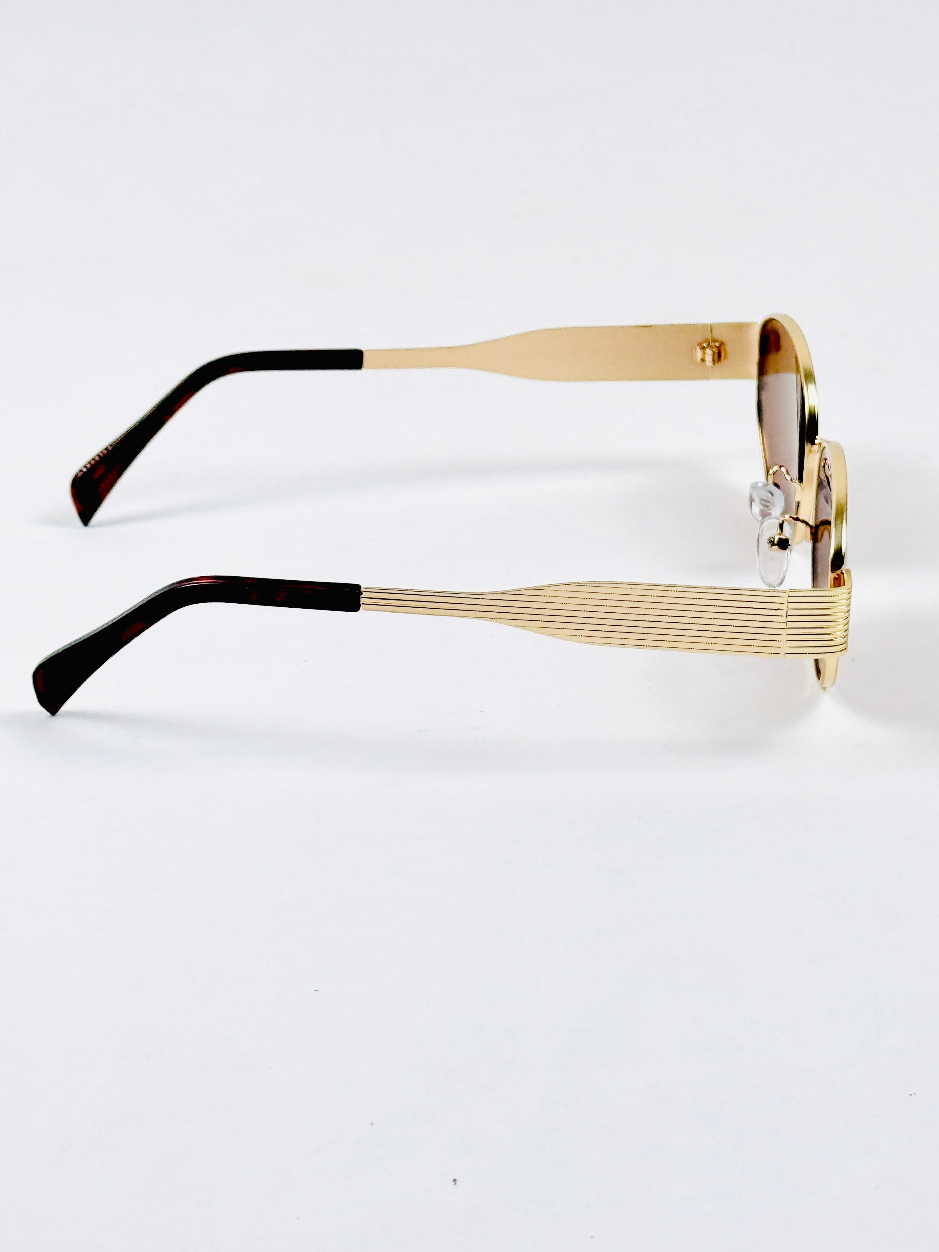 Celine – Triomphe - 55 – Golden Brown – Metal – Sunglasses - Unisex