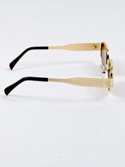 Celine – Triomphe - 55 – Golden Brown – Metal – Sunglasses - Unisex
