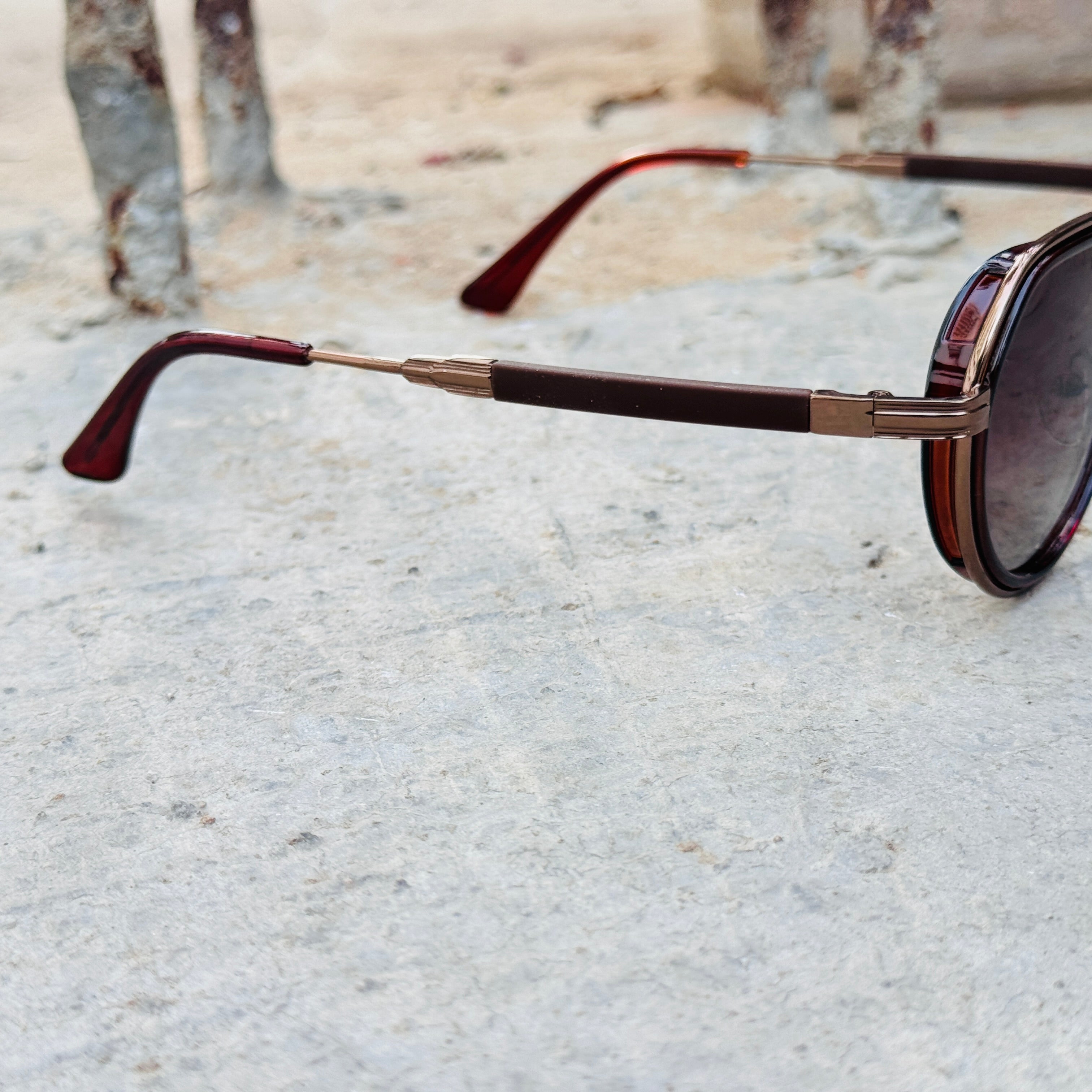 Dior – 193 – 56 – Brown – Metal – Sunglasses – Unisex