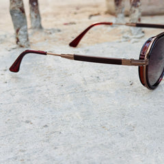 Dior – 193 – 56 – Brown – Metal – Sunglasses – Unisex
