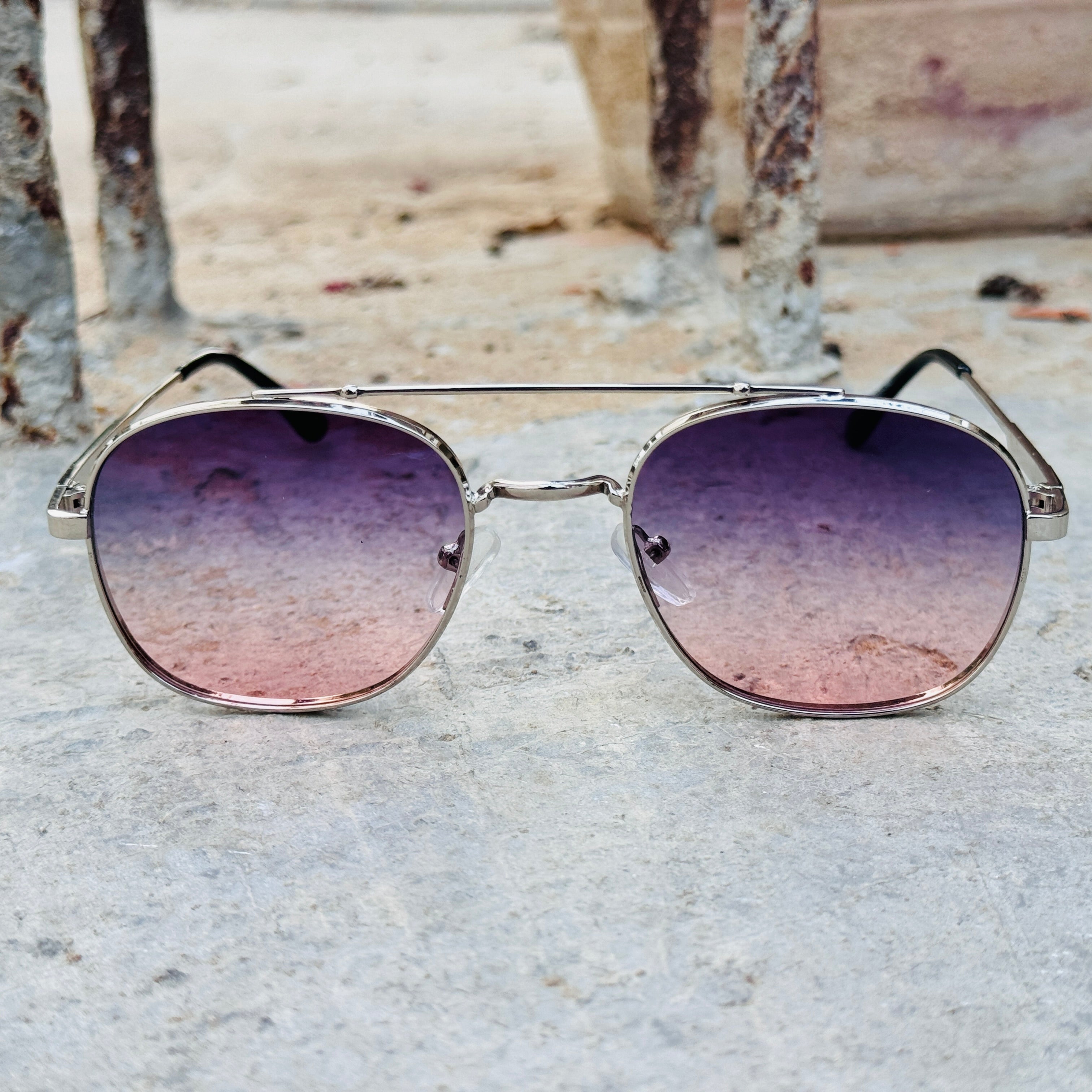 Gucci – 5577 – 56 – Silver Pink – Metal – Sunglasses – Unisex