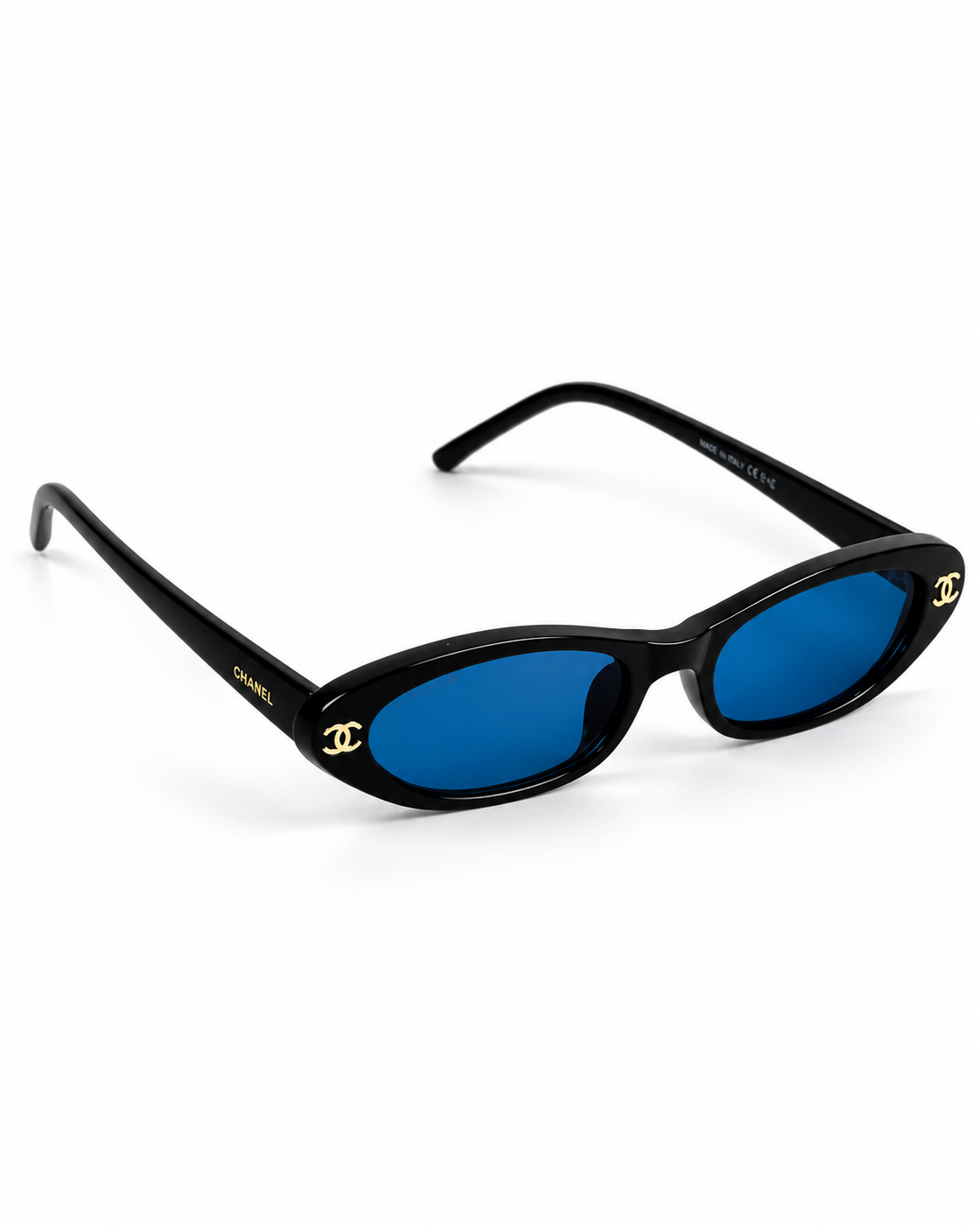 Chanel – 0621 – 52 – Black Blue – Acetate - Sunglasses – Rimless - Ladies