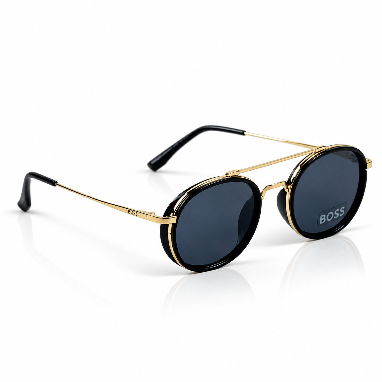 Boss – P8604 – 48 – Golden Black – Metal – Sunglasses – Unisex