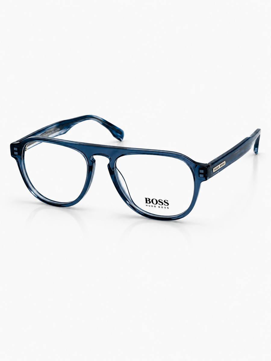 Boss – 7198 – 53 – Blue - Acetate - Optics – Unisex - Premium