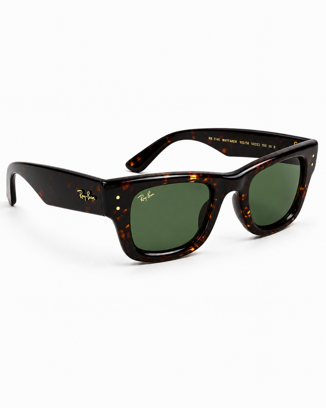 Ray Ban - WAYFARER PUFFER - RB4940 - TORTOISE GREEN - SUNGLASSES - PREMIUM