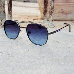 Gucci – 5577 – 56 – Blue – Metal – Sunglasses – Unisex