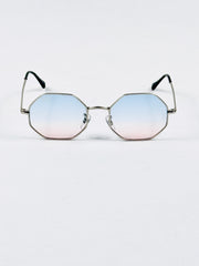 Rayban – 1972 – 55 – Silver Multi – Metal – Sunglasses – Women