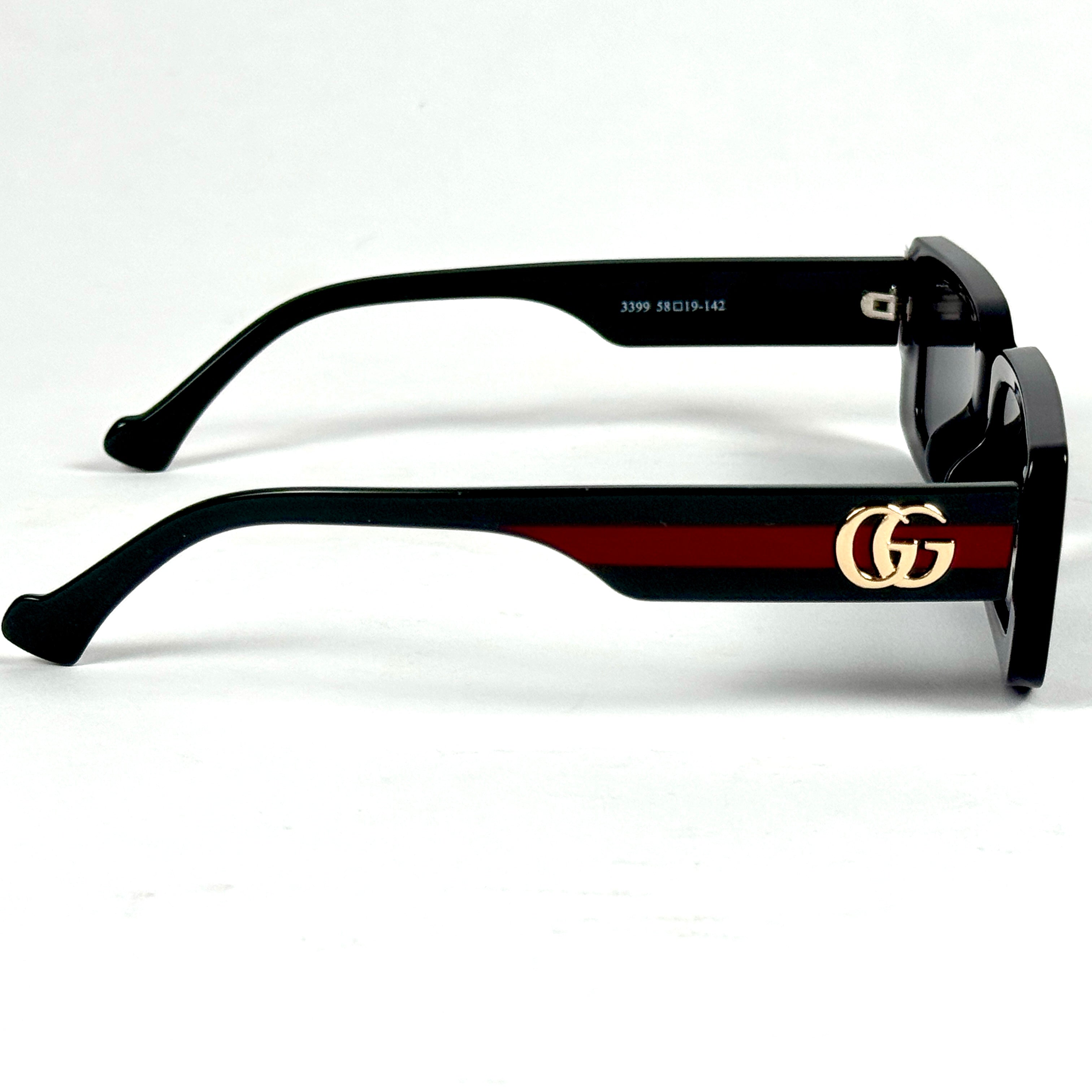 Gucci – 3399 - 58 - Black – Acetate - Sunglasses – Unisex