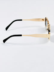Celine – Triomphe - 55 – Golden Black – Metal – Sunglasses - Unisex