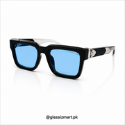 Louis Vuitton – 3490 – 52 – Black Blue – Acetate – Sunglasses – Unisex