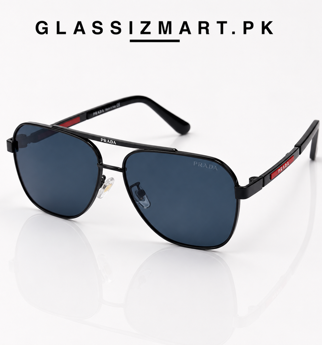 Prada – SPR52YS - 54 – Black – Metal – Sunglasses