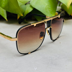 Dita – 2087 - 64 –  Golden Brown - Metal - Sunglasses – Unisex - Premium