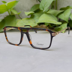 Cartier - 0370 – 54 – Tortoise –  Acetate - Metal - Optics – Unisex - Premium
