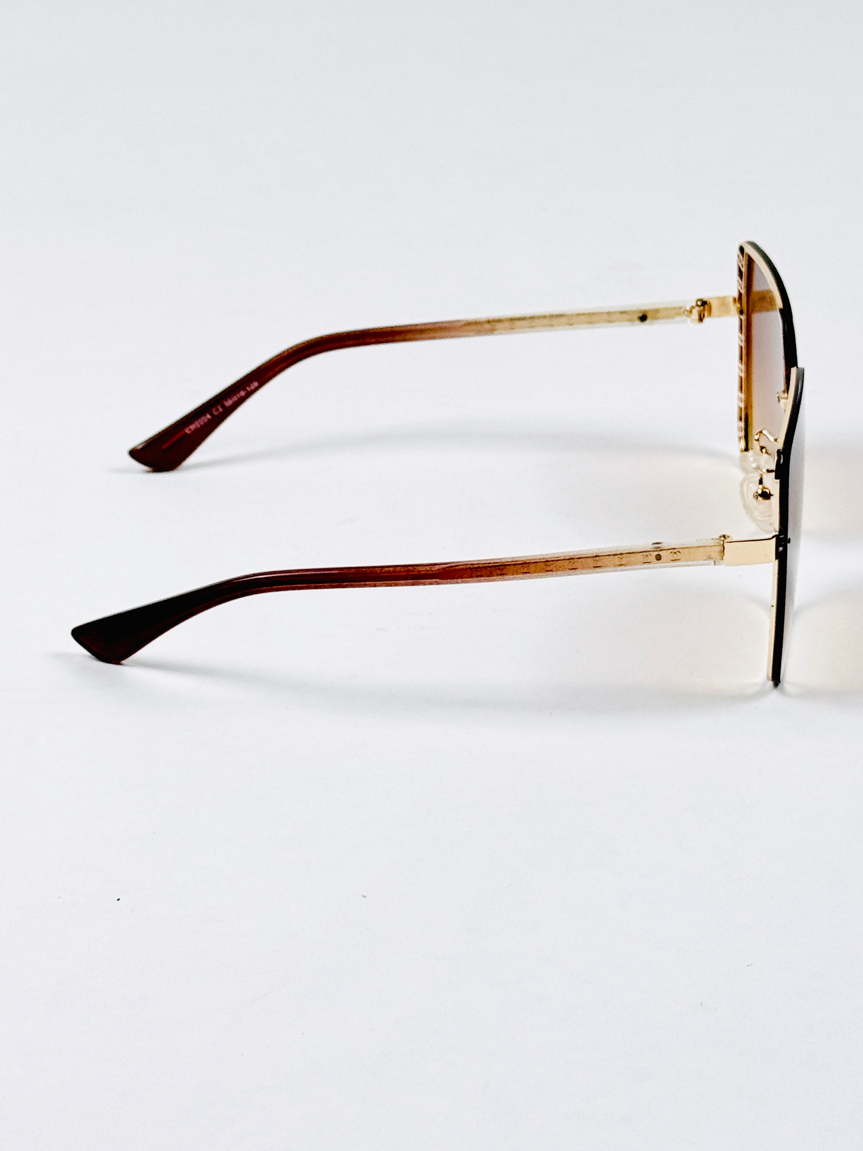 Chanel – 2204 – 56 – Golden Brown – Metal – Sunglasses – Ladies