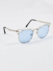 RayBan – 4418 – 56 – Silver Blue –  Metal - Sunglasses – Unisex - Premium