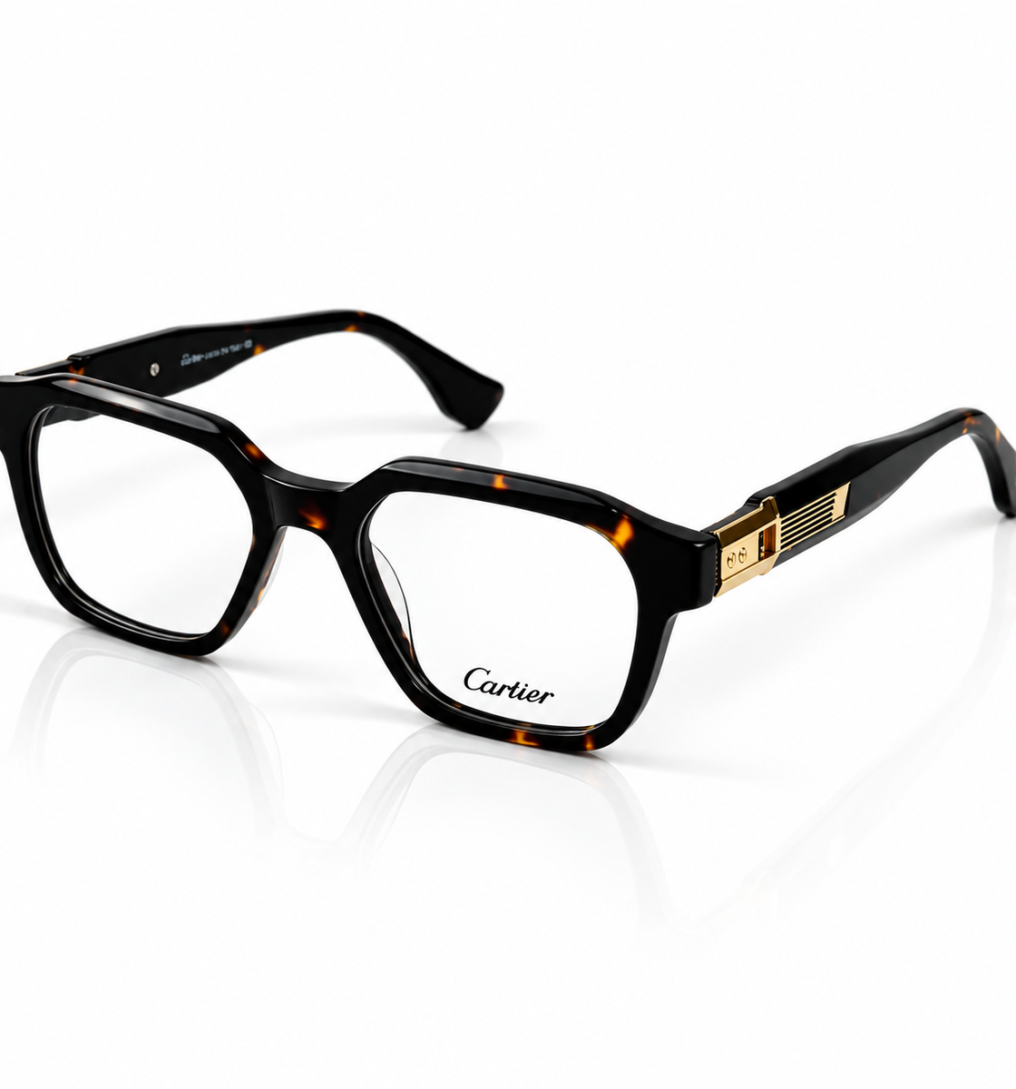 Cartier – 25266 – 52 – Tortoise –  Acetate- Optics – Unisex - Premium
