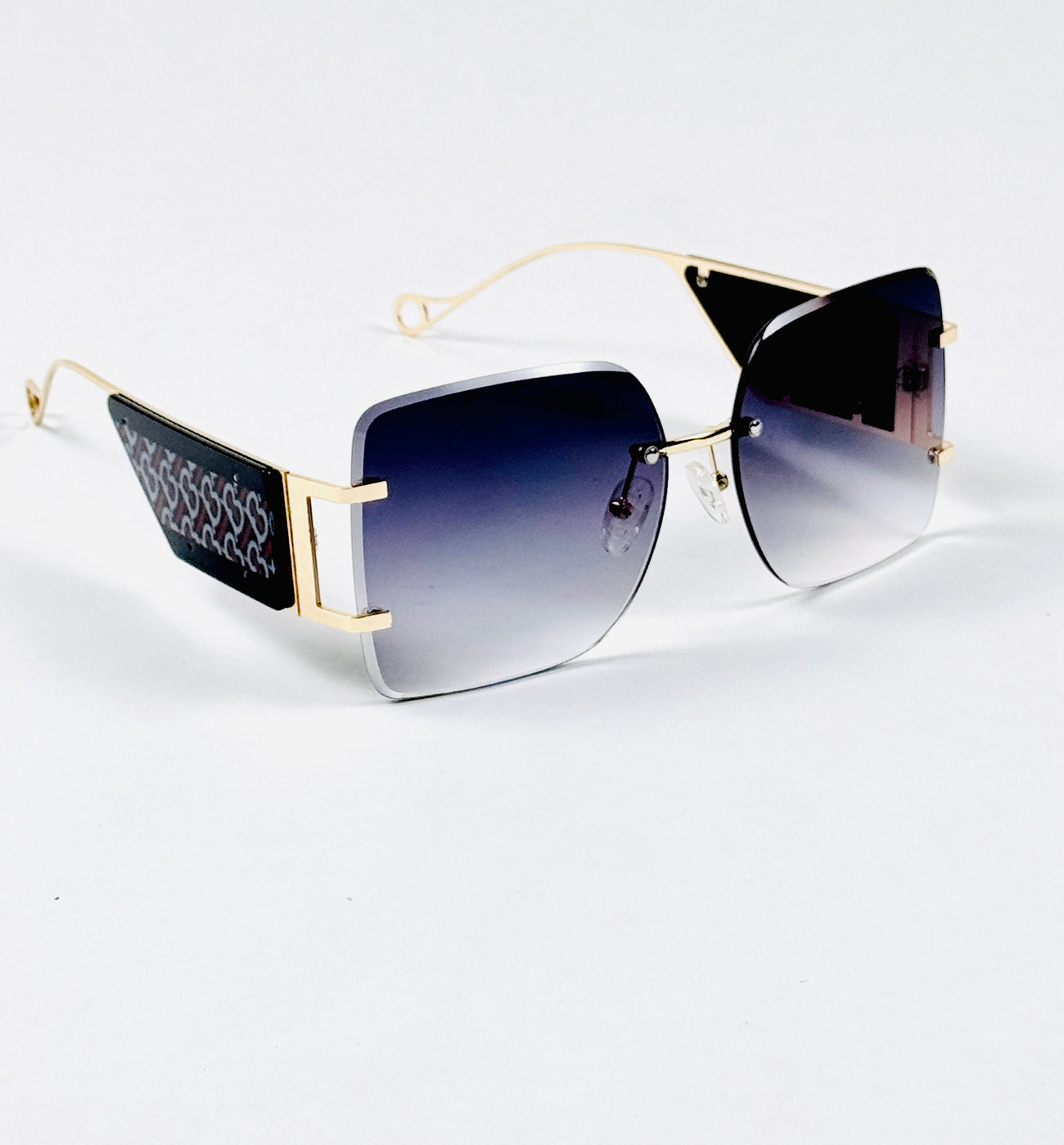 Fendi – 2266 – 60 – Black Gradient – Metal – Sunglasses – Ladies