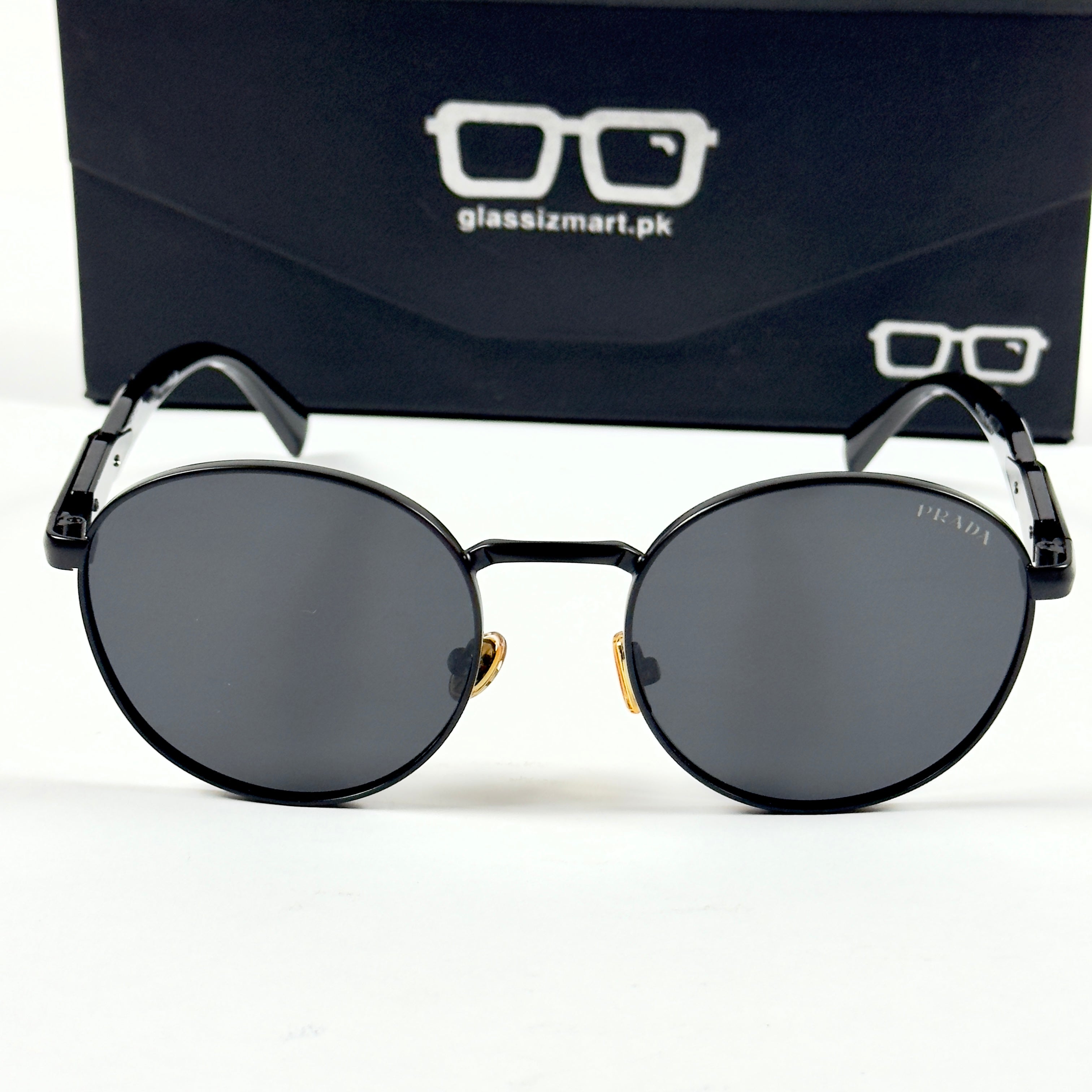 Prada – 56ZS – 54 – Black – Metal – Sunglasses – Unisex
