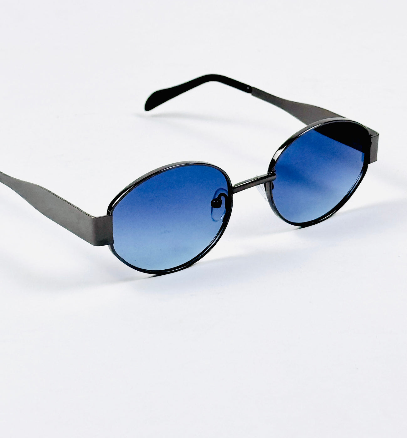 Celine – Triomphe - 55 – Black Blue – Metal – Sunglasses - Unisex