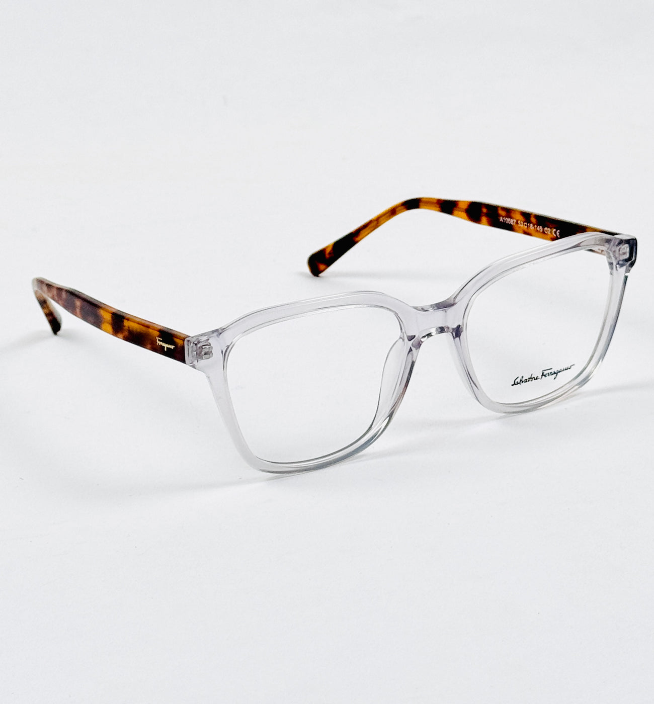 Ferragamo - 10087 – 53 – Grey Tortoise –  Acetate - Optics – Unisex - Premium