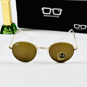 Rayban – 3772 – 50 – Golden Brown – Metal – Sunglasses – Unisex