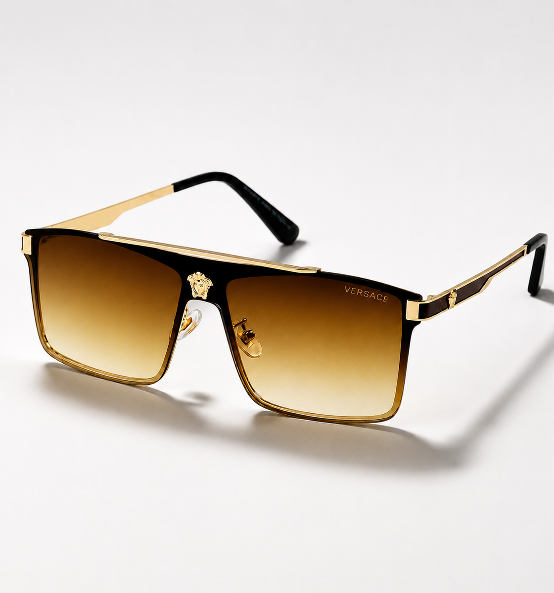 Versace’s – 22170 – 60 – Golden Brown Gradient – Metal – Sunglasses – Unisex