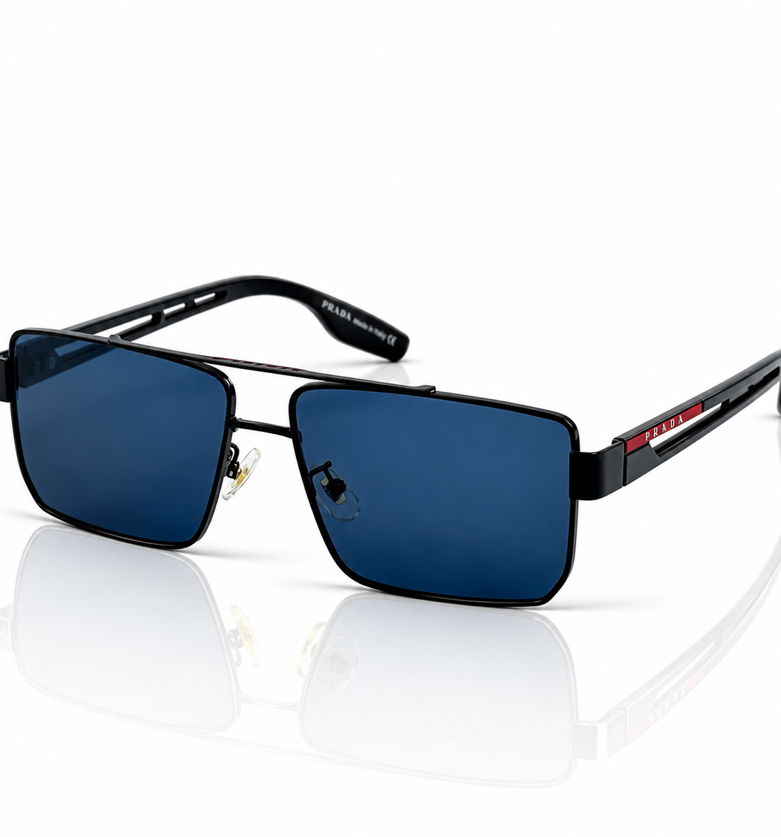 Prada – PR78 – 59 – Black – Metal – Sunglasses – Unisex