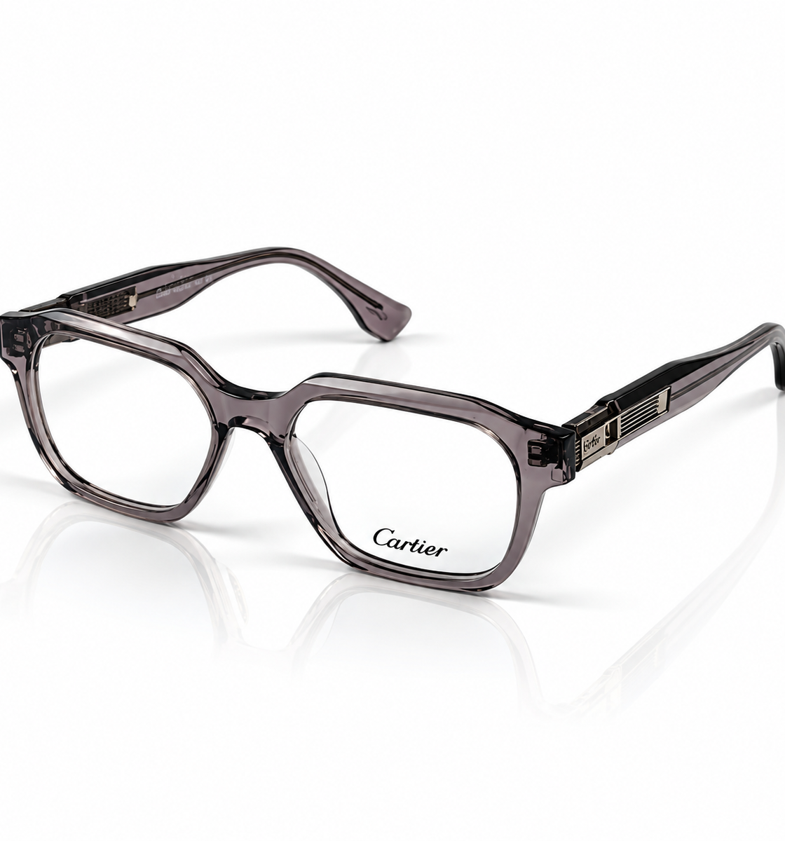 Cartier – 25266 – 52 – Grey –  Acetate- Optics – Unisex - Premium