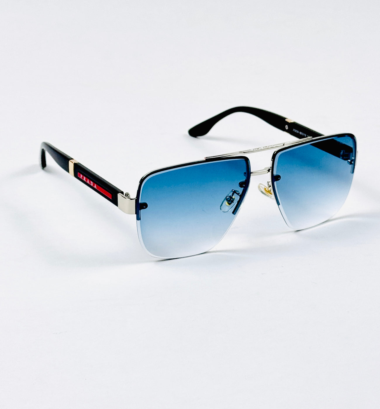 Prada – 23233 – 62 – Silver Blue – Metal – Sunglasses – Unisex